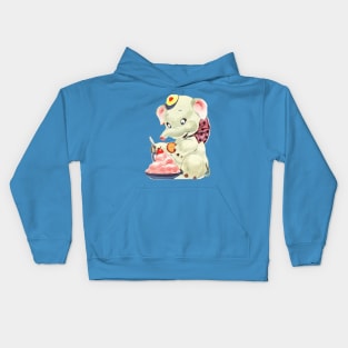 Baby Elephant eating Icecream Kids Hoodie